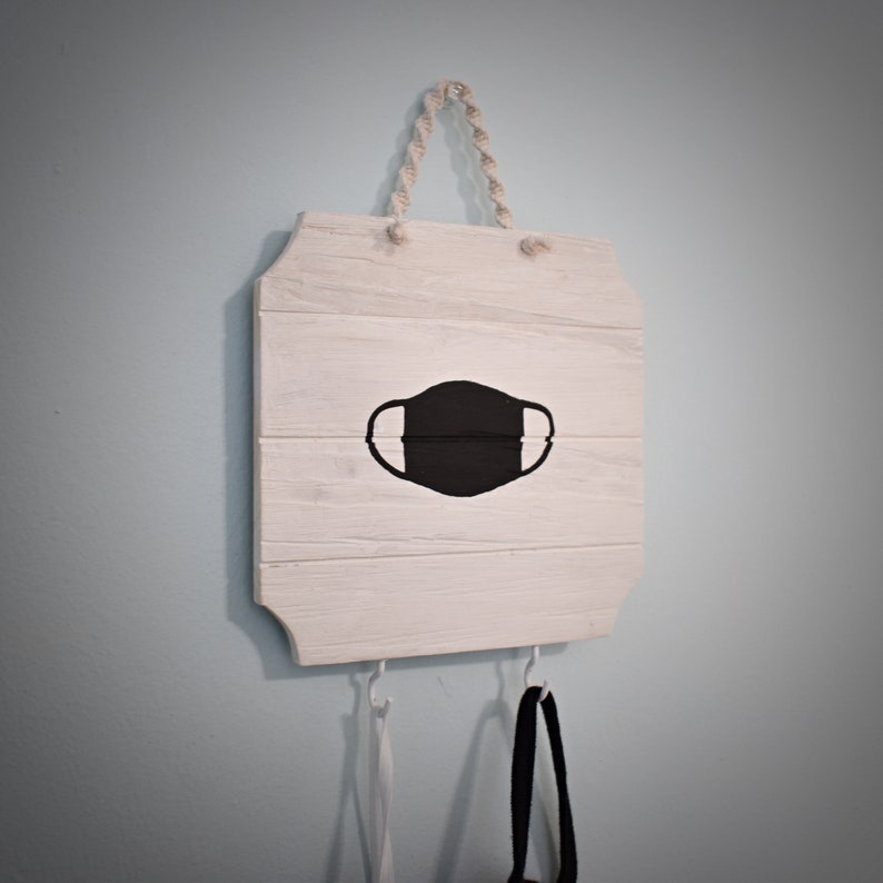 Kids Mask Hooks Wooden Mask Hanger Wall Mask Storage Face Mask Etsy