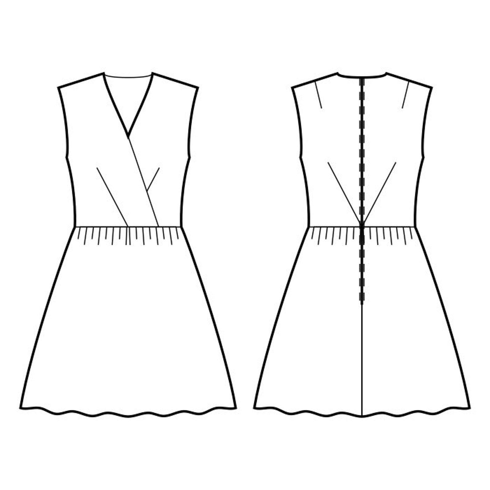 Sewing Pattern Dress PDF Digital Download SIZE 16 Etsy