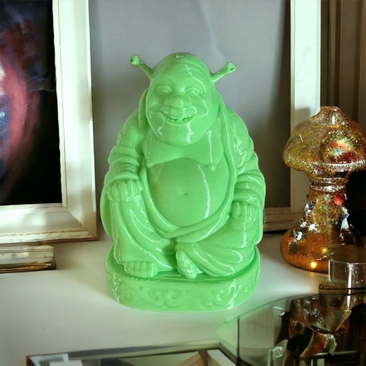 Shrek Meme Buddha Home Decor Geeky 3D Printed -  Finland