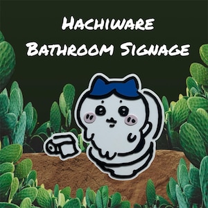 Chiikawa Bathroom Decor Hachiware Home Decor Kawaii Gift Chiikawa Universe Inspired Home Decor Gift Cute Home Decor Gift