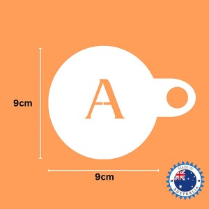 Coffee Stencil • Cocktail Stencil • Latte Art • Alphabet Letter • Reusable • Coffee Lover Perfect Gift