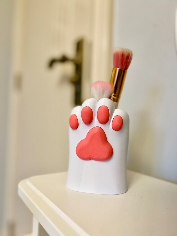 Brocha Con Forma De Pata De Gato Pincel De Maquillaje Con Forma De