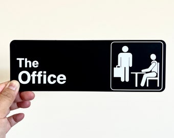 Customized The Office Style Door Sign • Customised Gift • Personalised Office Plaques • WFH Door Sign • Gift for Colleagues • Unique Gift