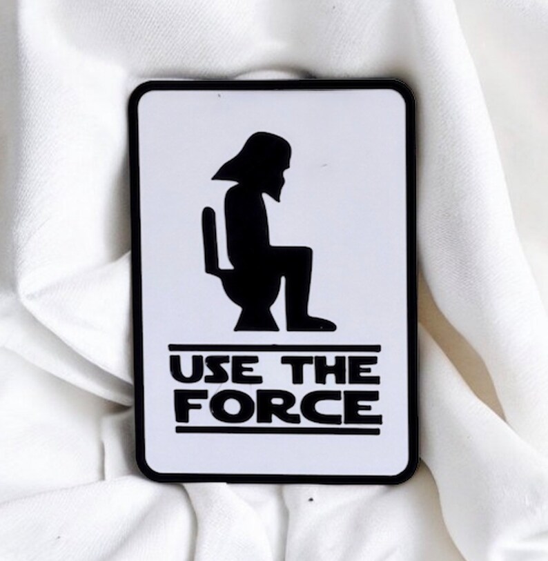 Star Wars Use the Force Bathroom Decor Darth Vader Home Decor Etsy