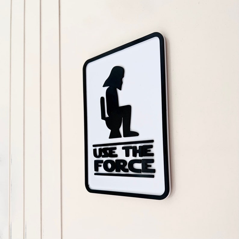 Star Wars Use the Force Bathroom Decor Darth Vader Home Decor Etsy