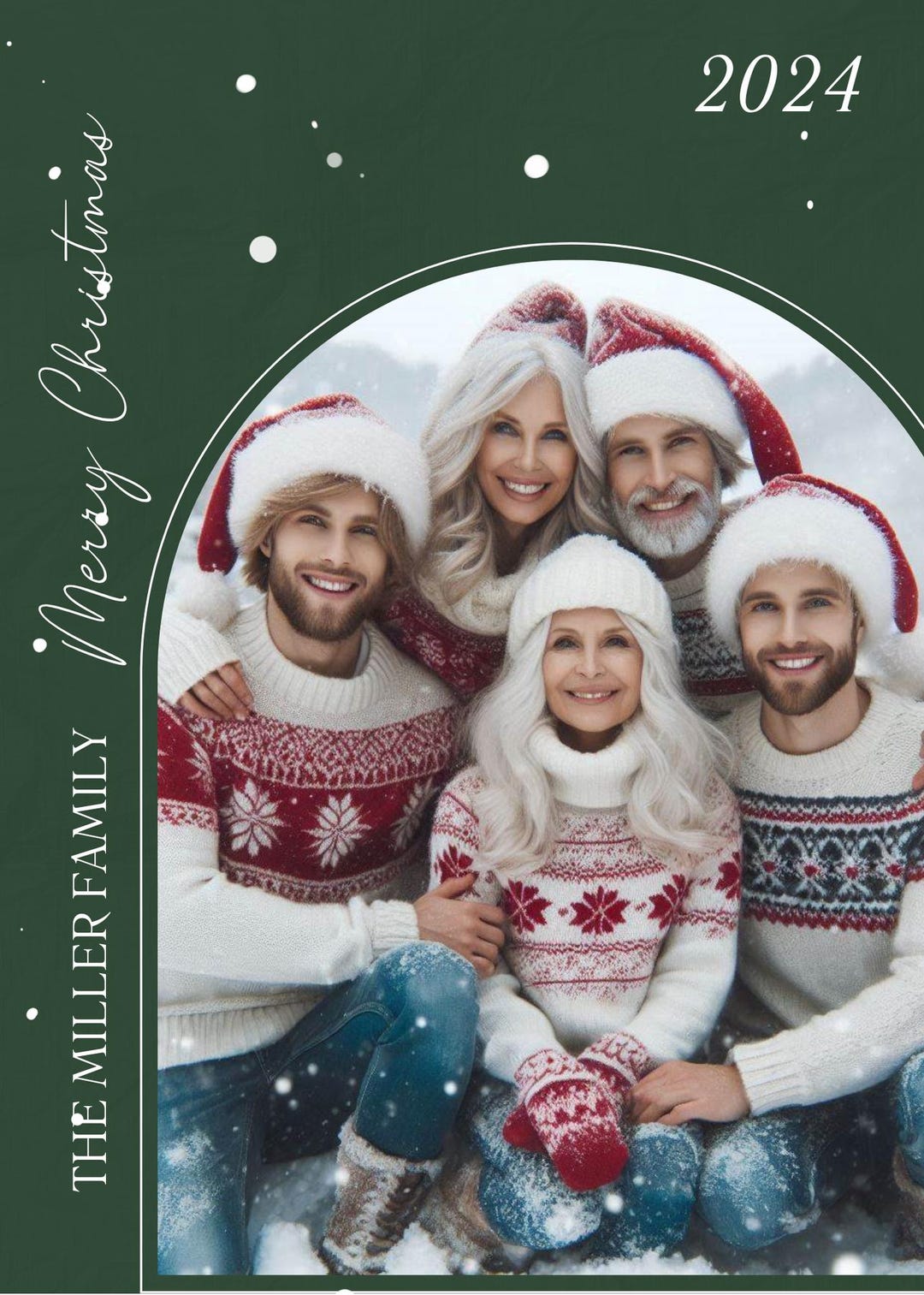 Personalized DIY 5x7 Printable Christmas Card, Christmas Card, DIY ...
