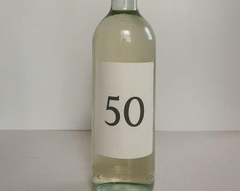 Age Number Wine Label