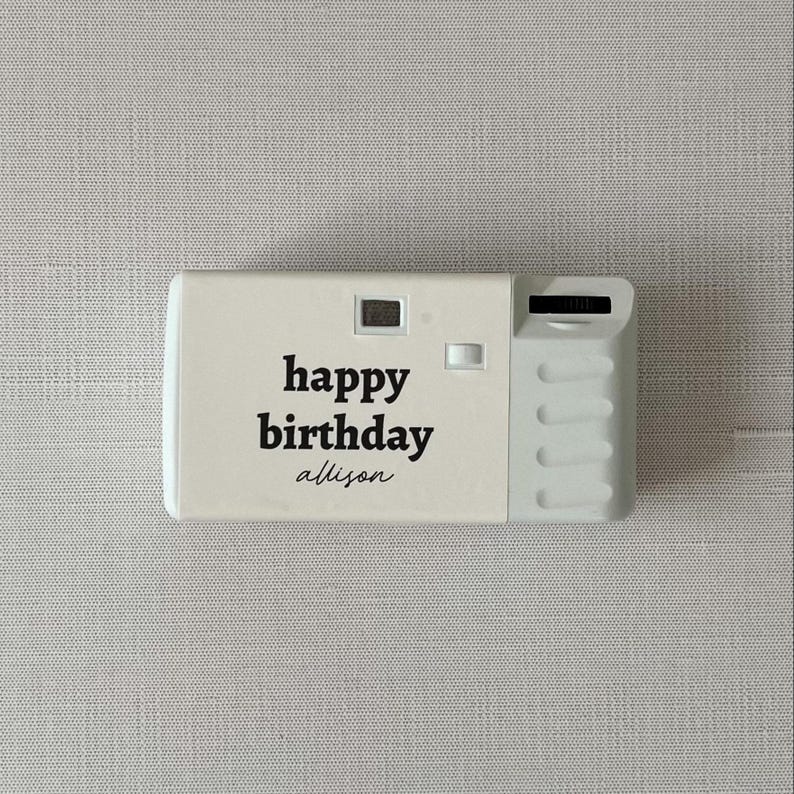 Happy Birthday Disposable Camera - 27 Exposures with Flash - Gift, Custom Retro Camera, 35mm Film image 5