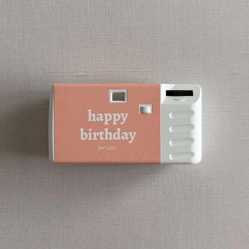 Happy Birthday Disposable Camera - 27 Exposures with Flash - Gift, Custom Retro Camera, 35mm Film image 1