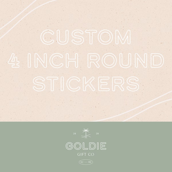 Custom 4 Inch Circle Labels Custom Stickers Bulk Custom Stickers Packaging Stickers Roll labels Business Stickers Full Color Stickers