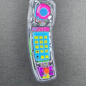 Telefoonsticker jaren 80
