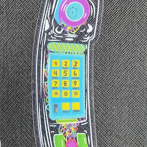 NEW AND IMPROVED 80/90s see through phone sticker