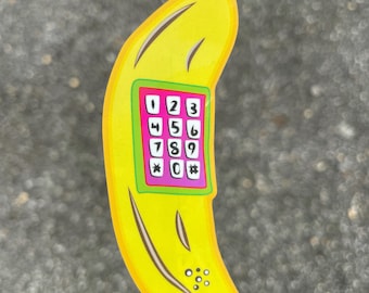 Hello? Who's Calling? Banana phone sticker