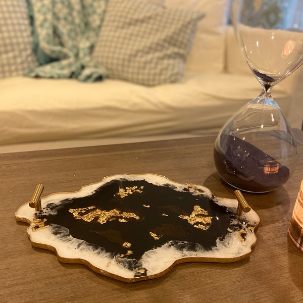 Geode Resin Tray Etsy