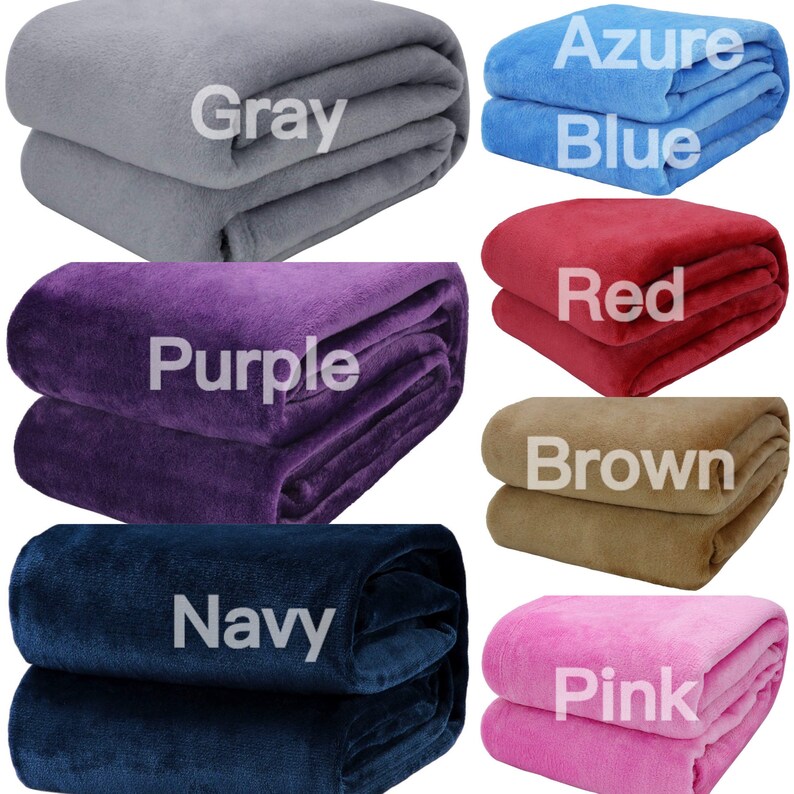 Personalized Embroidered Adult Fleece Blanket Warm and Softy. Etsy
