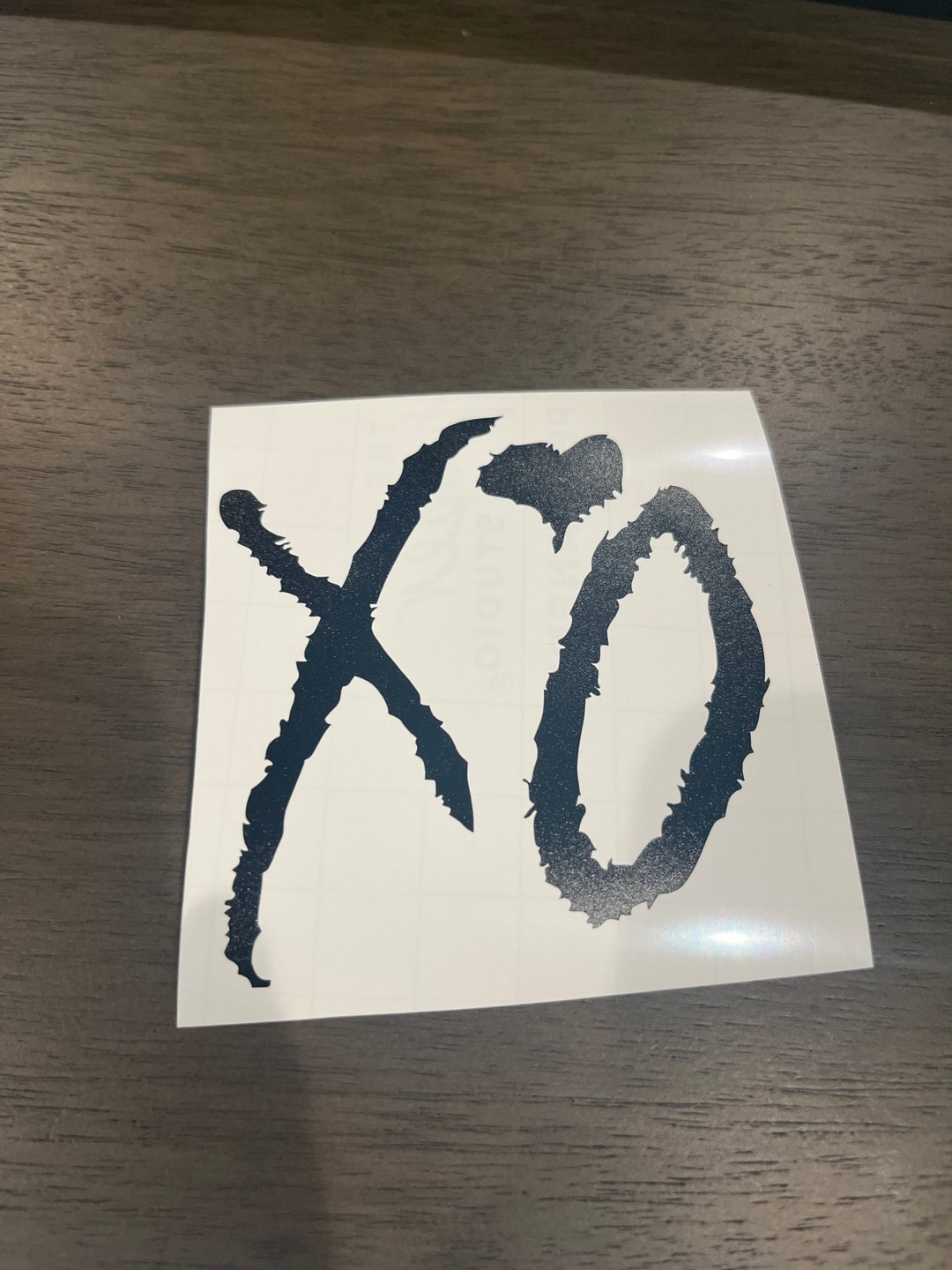 THREE XO Decal Weeknd Decal Xo Car Decal Etsy