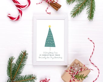 O Christmas Tree Wall Decor Digital Print