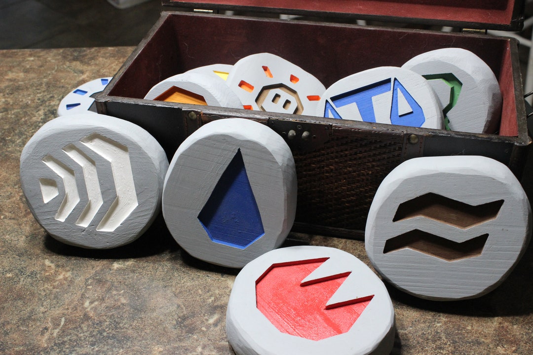 Old School Runescape Wooden Rune Replica Etsy