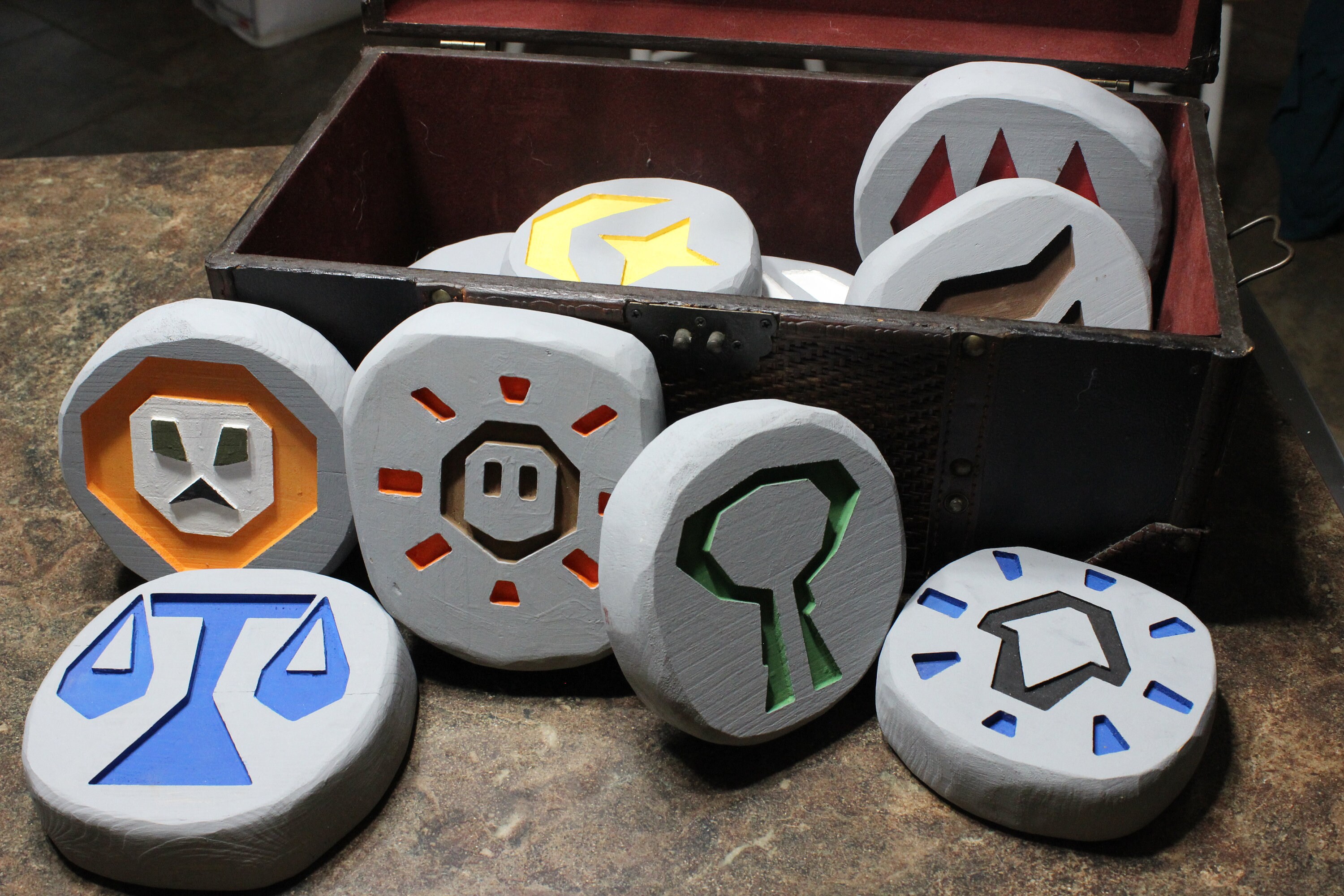 Old School Runescape Wooden Rune Replica Etsy