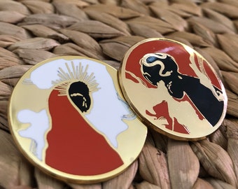 Jimin Taehyung Vmin Snake Crown Enamel Pin BTS Enamel Pin Fanart