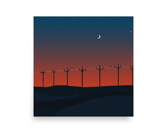 Power Lines Print