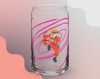Naru Can Cup (Glass) with or without lid and straw
