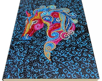 Tekijun Diamond Painting Kits DIY Dragonfly Special Shaped Diamond Painting 50 Pages A5 Notebook Notepad