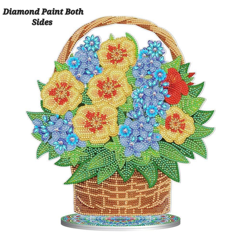 Diamond Painting Flowers Bottle Full Drill Diamond Painting Flowers Diamond  Art Kits For Adults,daisy Diamond Painting Crafts For Home Wall Decor