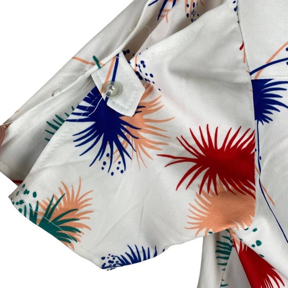 Vintage Andrew St. John starburst floral blouse, … - image 3
