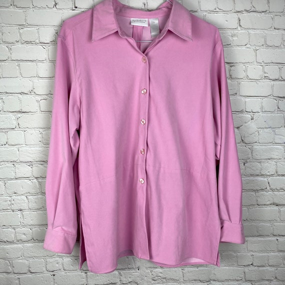Elisabeth by Liz Claiborne pink tunic blouse