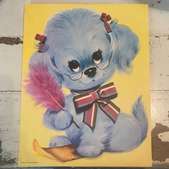 新品　米1970年代　気品溢れる彼美しい犬、イングリッシュセッターの陶器 Original Vintage 1970 COLONIAL STUDIOS Kitsch Puppy Dog
