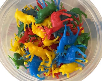 1960 年代のビンテージ プラスチック製おもちゃの動物 - Etsy 日本