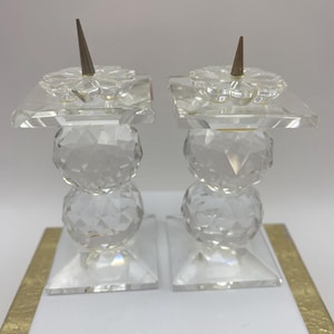Swarovski crystal candle holders - Etsy 日本