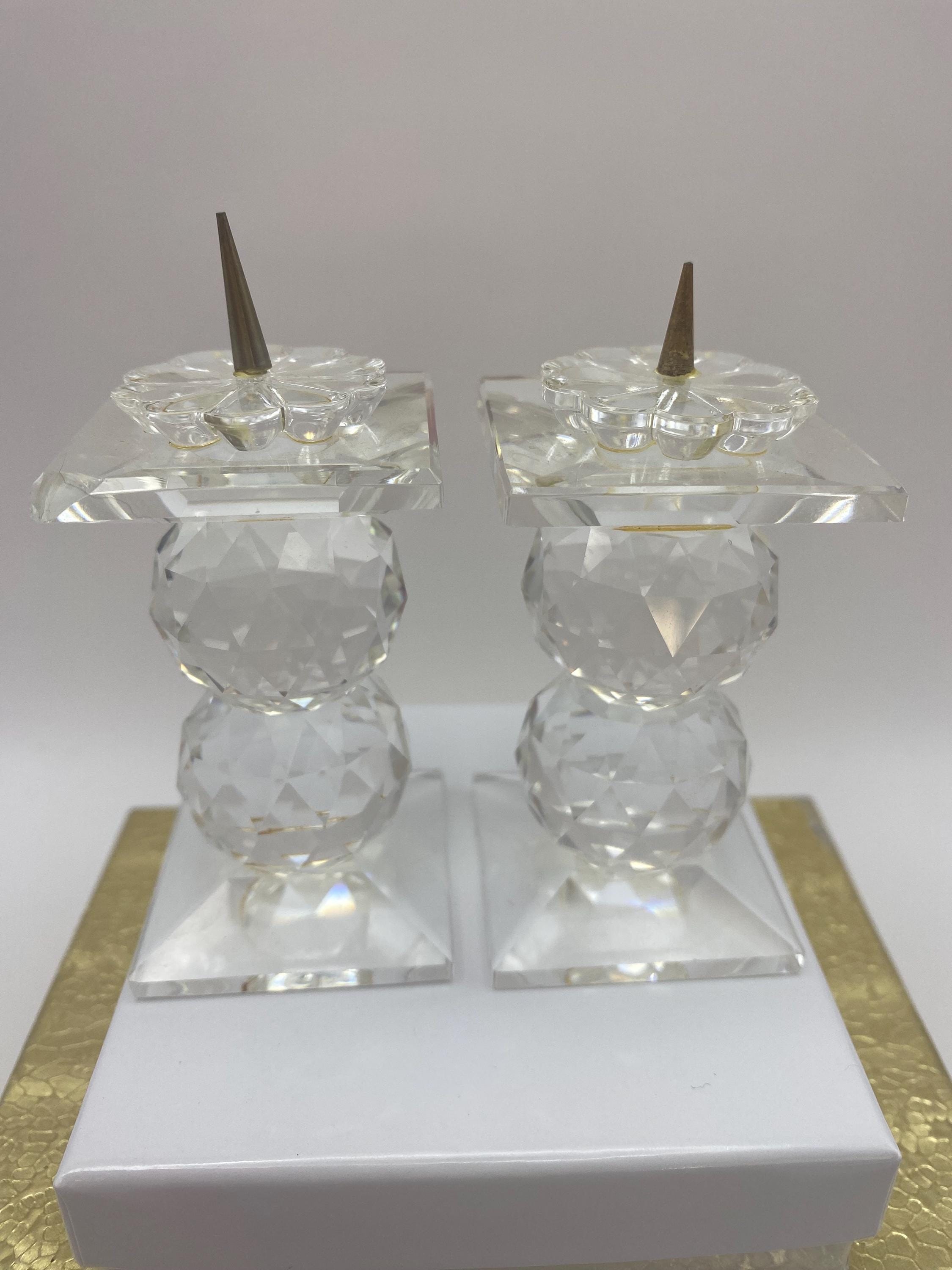 Swarovski crystal candle holders - Etsy 日本
