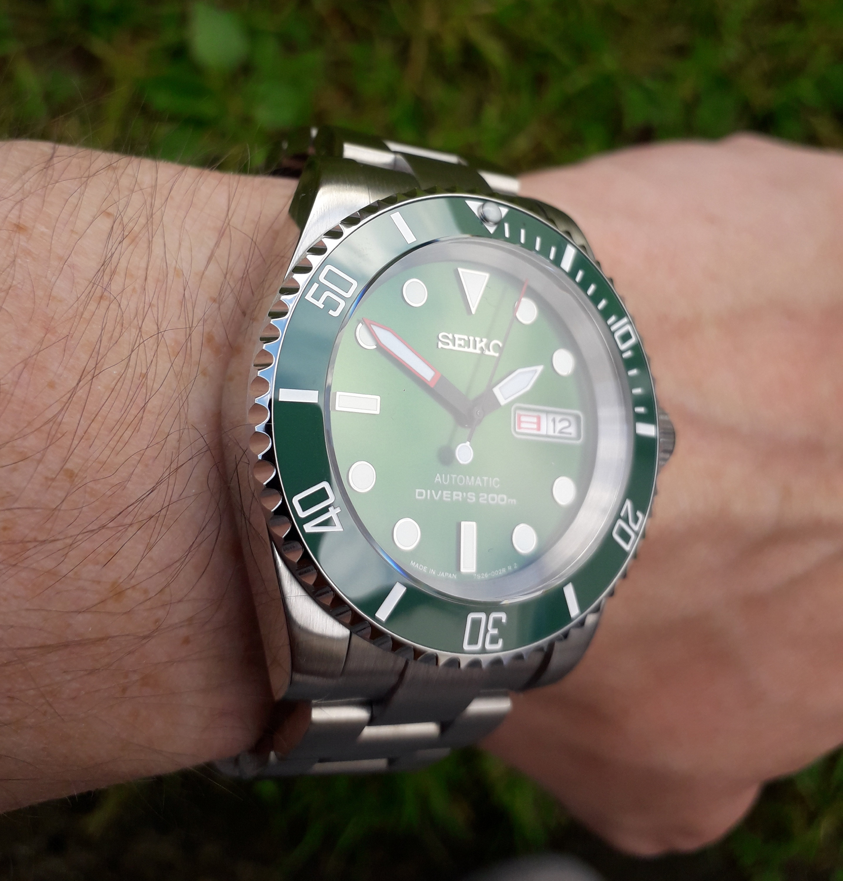 Custom Seiko Watch Mod Seiko Hulk Submariner Mod Watches - Etsy New Zealand