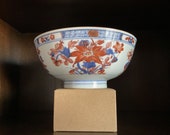 Antique Chinese Porcelain 17 Century Qing Kangxi Punch Bowl 康熙四季花卉 Imari
