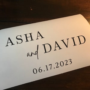 Custom Wedding Sign Vinyl Decal