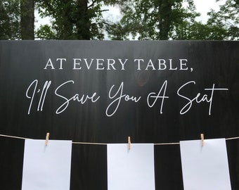 At Every Table, I'll Save You A Seat Vinyl Decal