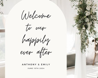 Welcome to our Happily Ever After Personalized Vinyl Decal