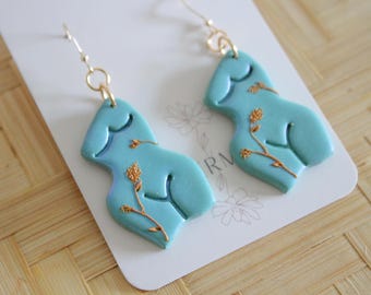 wheat floral earring, polymer clay earrings, flower bouquet, clay flower earring, jewelry, handmade flower bouquet earrings, jane body