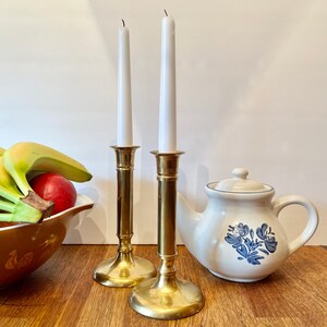 Set of 2 Heavy Brass Candle Holders Made in India - Etsy
