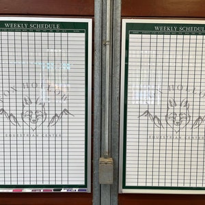 Magnetic Custom Printed Dry-erase Boards for Equestrians, Horse Farms ...