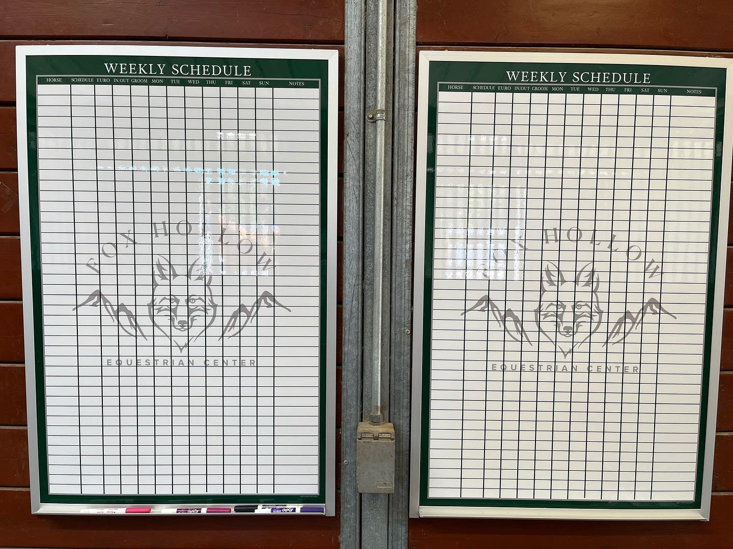 Magnetic Custom Printed Dry-erase Boards for Equestrians, Horse Farms ...