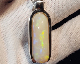 Opal pendant - Australian Coober Pedy opal