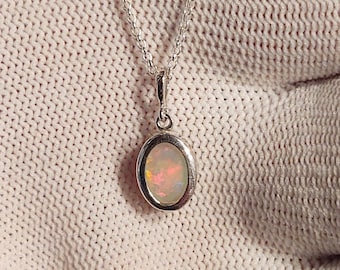 Opal Pendant gem quality Coober Pedy crystal opal double sided