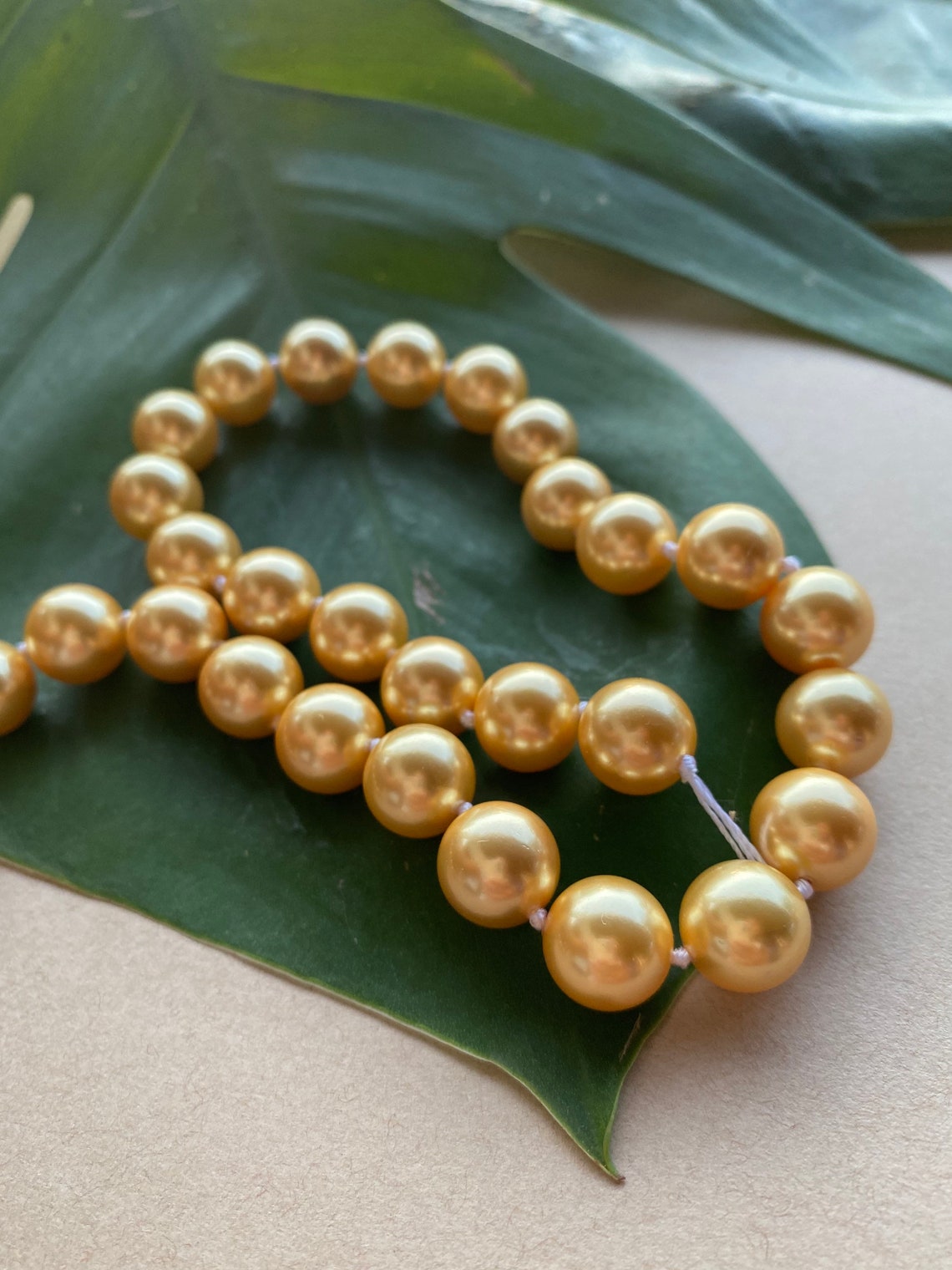 Yellow Pearl Loose. DIY Pearls. Round Loose Pearls. Pearl Etsy