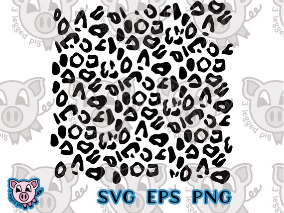 Leopard Print SVG Files Keychain Pattern Heart Pet Paw Dog - Etsy