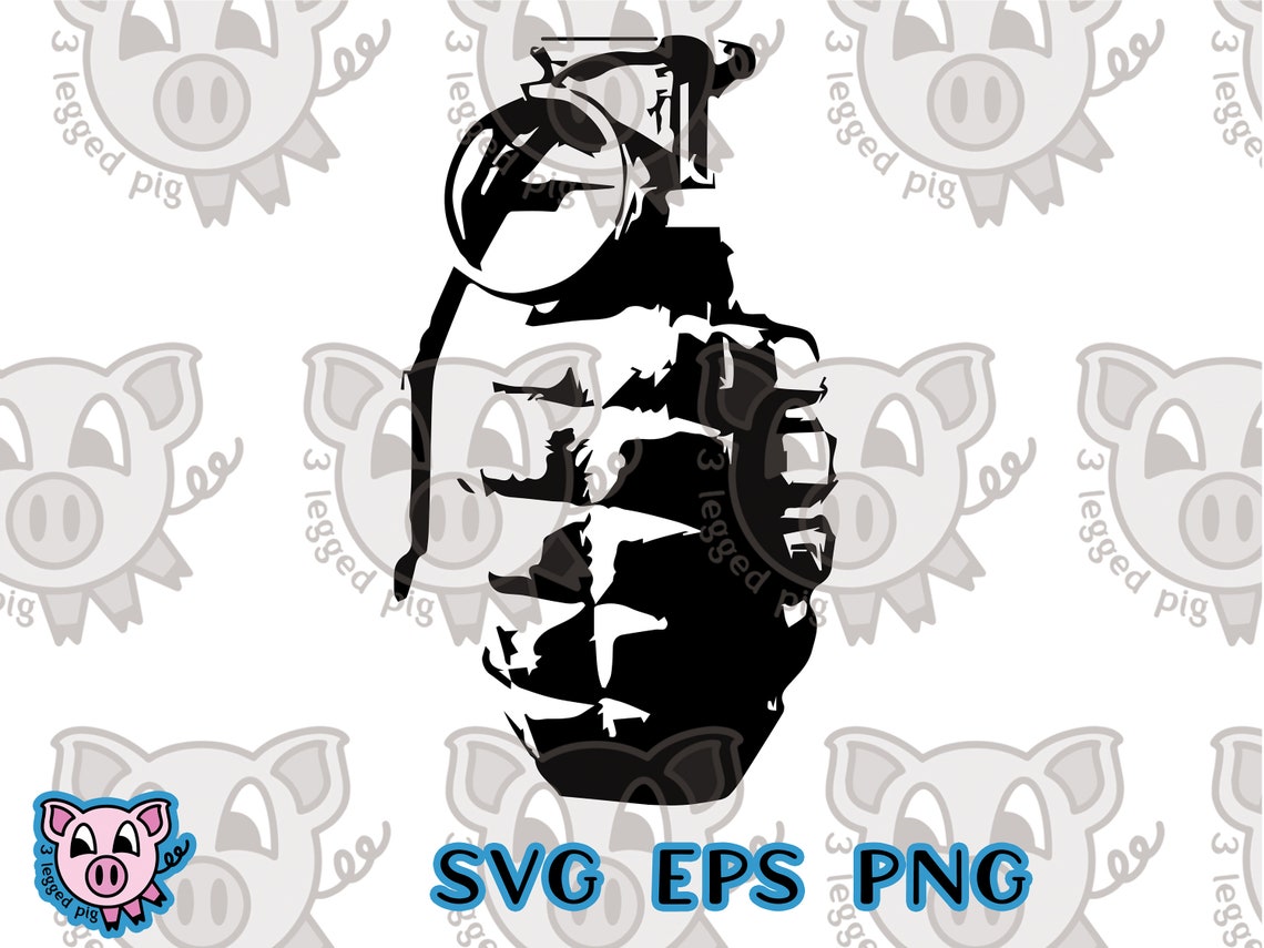 Pineapple Hand Grenade SVG DIY Tshirt Stickers Mugs Cut Etsy UK