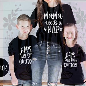 Baby svg, dutjes zijn voor slappelingen png, mama en ik SVG, mama heeft een dutje nodig, bijpassende moeder en kind gesneden bestanden, citaat van de moeder, mama-peuterleven