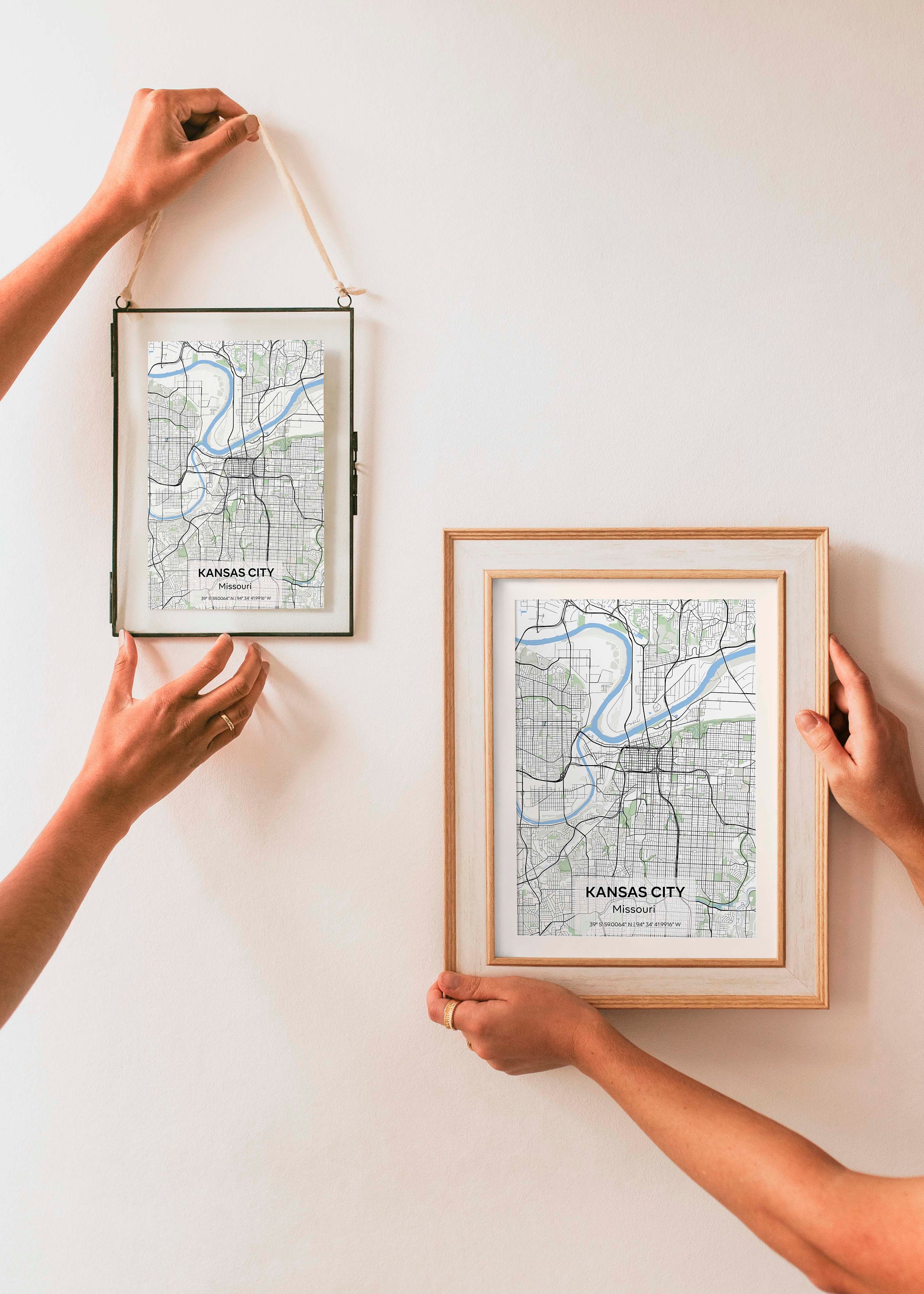 Kansas City Map Print Printable United States Map Personalized - Etsy